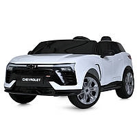 Детский электромобиль Chevrolet Blazer SS с музыкой и двумя моторами Bambi M 4958EBLR-1 Белый