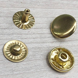 Альфа -кнопка 12,5 мм золото (50 шт.) (102202)
