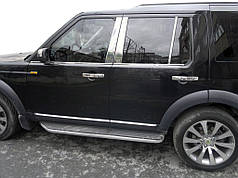 Молдинг дверних стійок 6 шт  нерж. для Land Rover Discovery IV