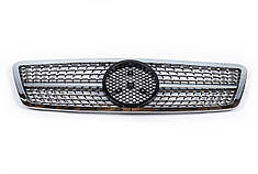 Передня решітка Diamond Silver для Mercedes C-class W203 2000-2007рр