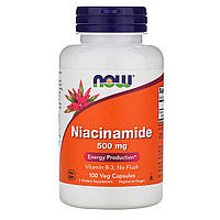 Ниацинамид витамин В-3 Niacinamide Now Foods 500 мг 90 вегетарианских капсул FT, код: 7701060