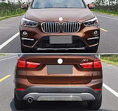 Передня і задня накладки 2 шт для BMW X1 F-48 2015-2024 рр