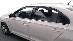 Зовнішня окантовка вікон нерж для Seat Toledo 2012-2024 рр