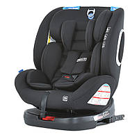 Автокресло детское EL CAMINO ME 1079 ABSOLUTE Royal Total Black (г-пы 0+1,2,3), от 0 до 36кг с-ма isofix