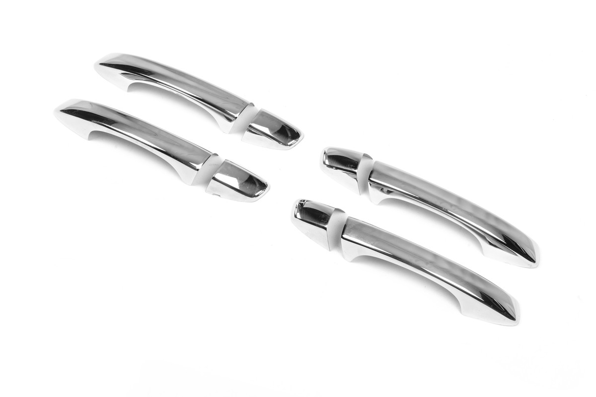 Накладки на ручки 4 шт  нерж Carmos - Турецька сталь для Skoda Octavia III A7 2013-2019рр