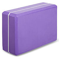 Блок для йоги (кирпич) MS 0858-6, 23.5*15*8см, 220г, разн. цвета фиолетовый
