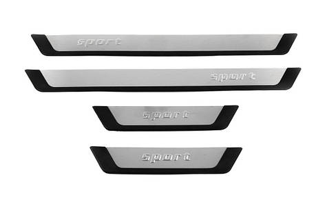 Накладки на пороги Flexill 4шт Sport для Skoda Octavia III A7 2013-2019рр, фото 2