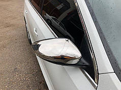 Накладки на дзеркала 2 шт.  нерж Carmos - Турецька сталь для Volkswagen Jetta 2011-2018 рр