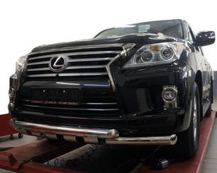 Передній захист Gronder 2008-2015 нерж для Lexus LX570/450d, фото 2