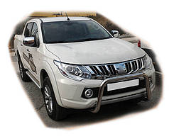 Кенгурятник WT005 нерж для Mitsubishi L200 2015-2024 рр