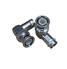 Перехідник ВЧ штекер BNC -гніздо BNC кутове, латунь