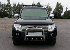 Кенгурятник QT006 нерж. 51 мм для Mitsubishi Pajero Wagon III