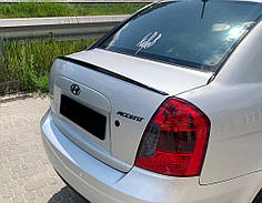 Спойлер LIP Sunplex  чорний для Hyundai Accent 2006-2010 рр