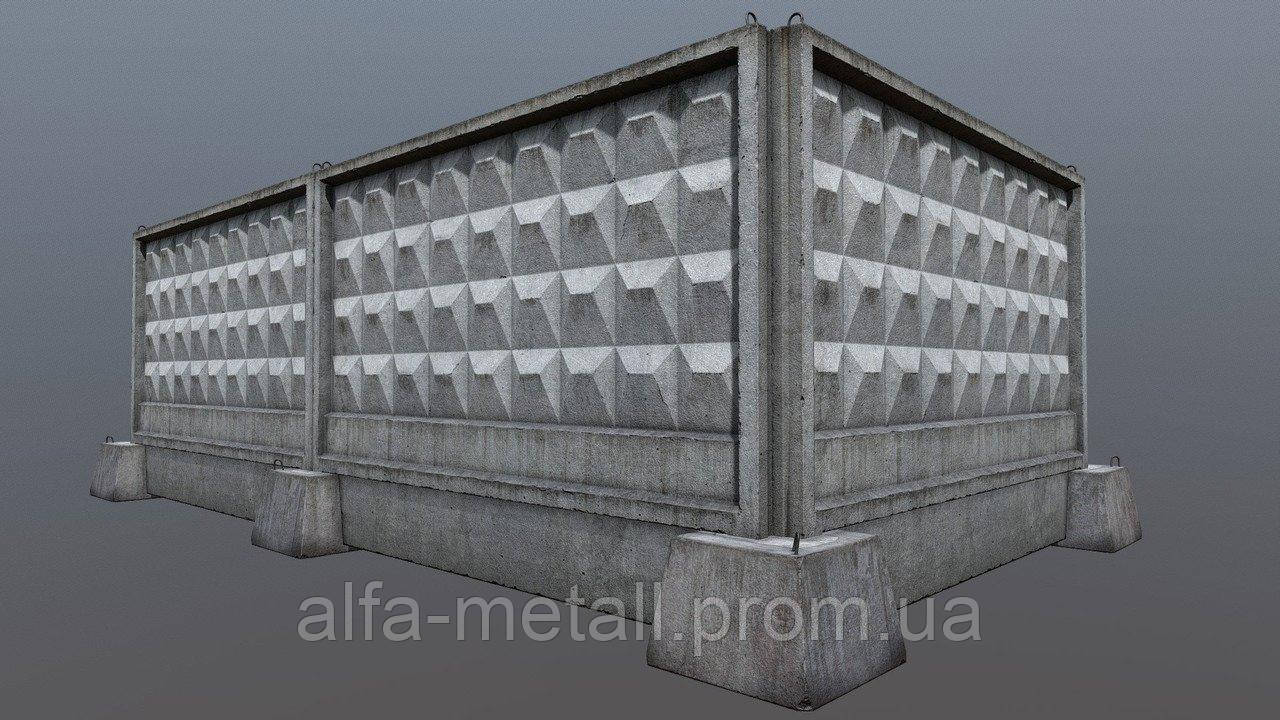 Панель заборная П6В Промышленные бетонные заборы - фото 6 - id-p2065644489