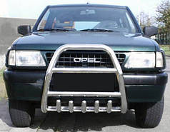 Кенгурятник QT007 нерж. для Opel Frontera 1991-1998