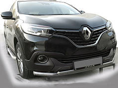 Передній захист ST014 нерж для Renault Kadjar