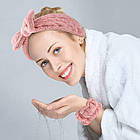 Косметична пов'язка та напульсники для вмивання Powder, фото 3