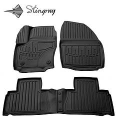 Килимки Stingray 3D 2011-2014  4 шт  поліуретан  кліпса FC2 для Ford Galaxy рр