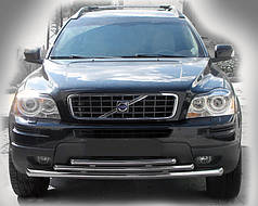 Передній захист ST014-2 нерж для Volvo XC90 2002-2016 рр