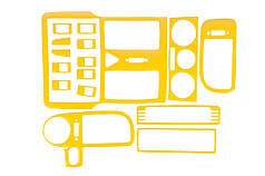 Накладки на панель 1999-2001 жовтий колір для Volkswagen Polo рр