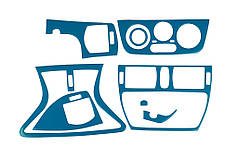 Накладки на панель синій колір для Fiat Marea 1999-2024 рр