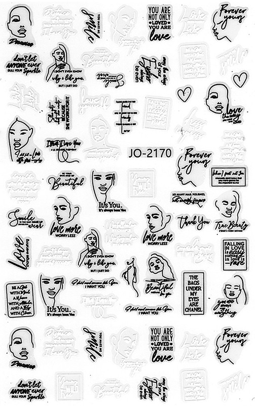 Наклейка для нігтів JO2170