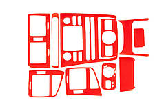 Накладки на панель 1999-2002 червоний колір для Seat Ibiza рр