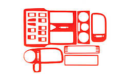 Накладки на панель 1999-2003 червоний колір для Volkswagen Polo рр