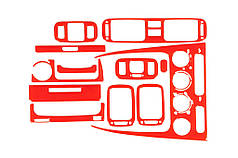 Накладки на панель 1998-2000 червоний колір для Toyota Corolla років