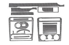 Накладки на панель Карбон для Seat Ibiza 2002-2009 рр