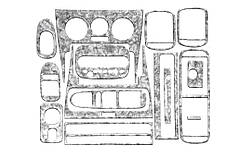 Накладки на панель Титан для Seat Leon 1999-2005 рр