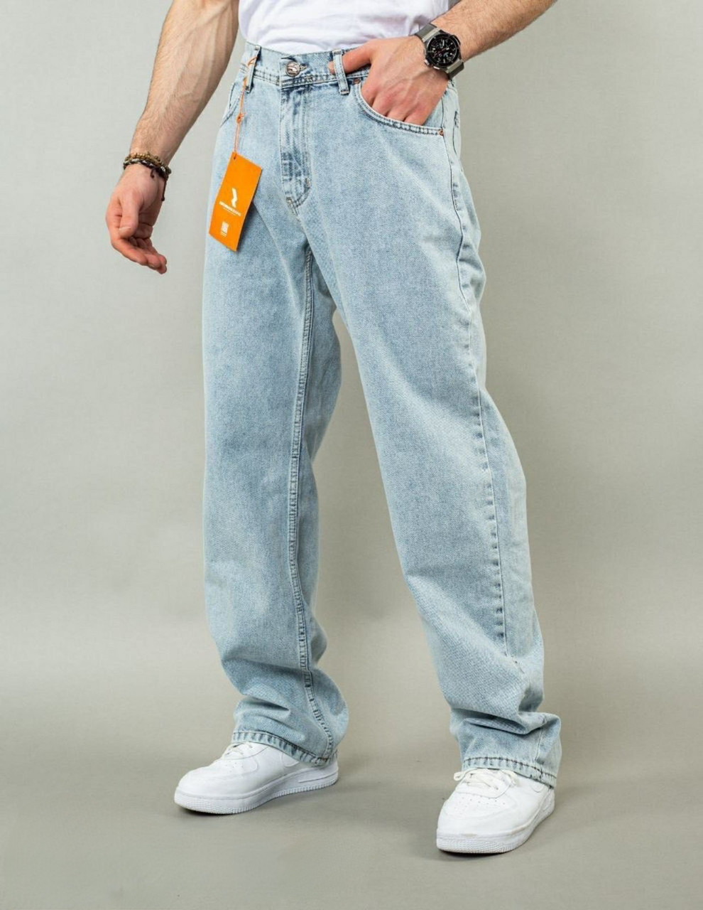 Джинси REDMAN чоловічий широкий, Голубий, 32