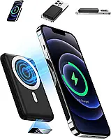 Сток без коробки магнітний Yagopal KT-D007 10000 mAh 15 Вт magsafe USB-C iPhone 12/13/14 павербанк чорний