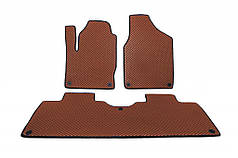 Килимки EVA 2 ряди  коричневі для Seat Alhambra 1996-2010 рр