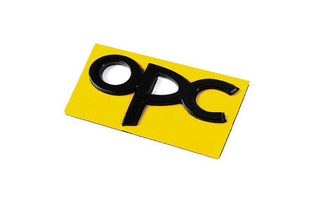 Емблема OPC 36мм на 85 мм Чорний для Тюнінг Opel, фото 2
