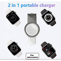 Бездротовий Зарядний Пристрій Magnetic for Apple Watch 2-8 series