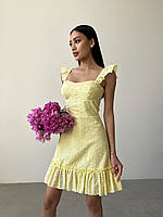 Платье Прошва KAZKA Желтый размер 42