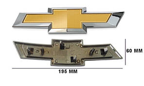 Емблема Chevrolet 195 мм на 60мм для Тюнінг Chevrolet, фото 2