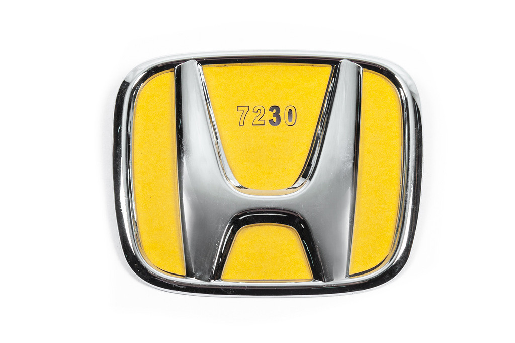 Емблема хром  самоклейка 97мм на 80мм для Тюнінг Honda