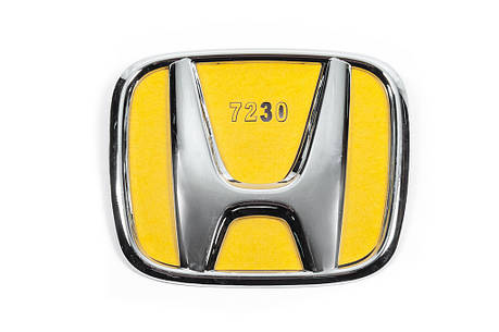 Емблема хром  самоклейка 97мм на 80мм для Тюнінг Honda, фото 2