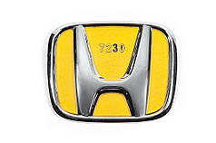 Емблема хром  самоклейка 80мм на 65мм для Тюнінг Honda