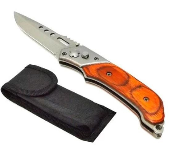 НІЖ АВТОМАТИЧНИЙ СКЛАДНИЙ STAINLESS STEEL WOOD - 2, фото 1