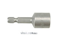 Насадка торцева магнітна 6-гранна YATO : HEX M13 x 48 мм, HEX Ø= 1/4" [Блістер] [100]