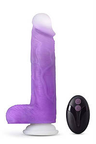 Вібратор реалістичний на присоску, з дистанційним пультом керування Blush Neo Elite Encore фіолетовий