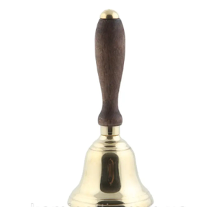 Дзвіночок із дерев'яною ручкою з латуні Stilars Італія 1771