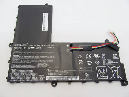 Батарея для ноутбука Asus EeeBook E202SA B31N1503, 4110 mAh (48Wh), 3cell, 11.4V, Li-ion, чорна,, фото 1