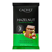 Шоколад молочный Cachet 32% какао с фундуком (лесной орех) 300 г