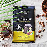Шоколад молочний Cachet 54% какао з фундуком (лісовий горіх) 300 г, фото 2