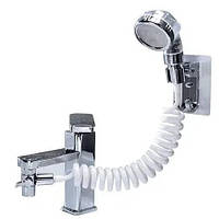Душевая система на умывальник душ с переключателем на смеситель UKC Modified Faucet With external Shower!, в
