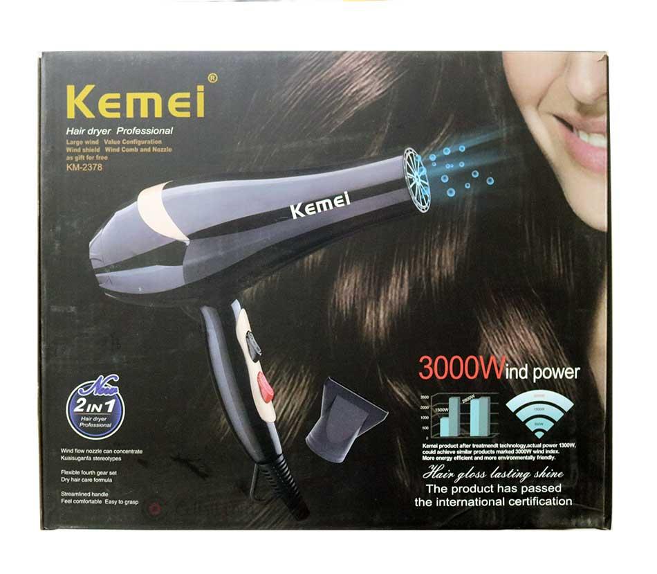 Фен для волос Kemei KM 2378